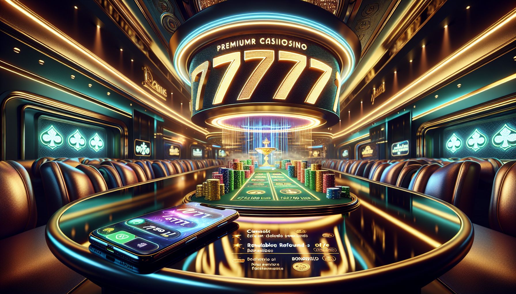 Modern promotional display for 7Z777 bonuses in Bangladesh with welcome rewards, cashback, free spins, and VIP benefits in a premium gaming style