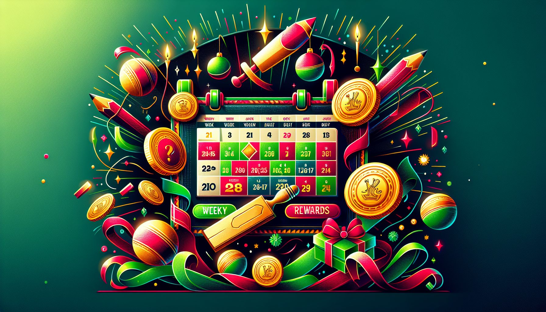 7Z777 promotional calendar with daily cashback, reload bonuses, tournament rewards, and Bangladesh-themed seasonal campaigns